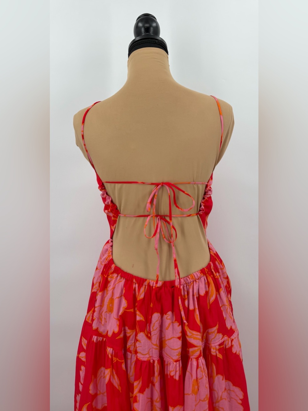 Vici Red & Pink Floral Maxi Dress - Picture 7 of 13